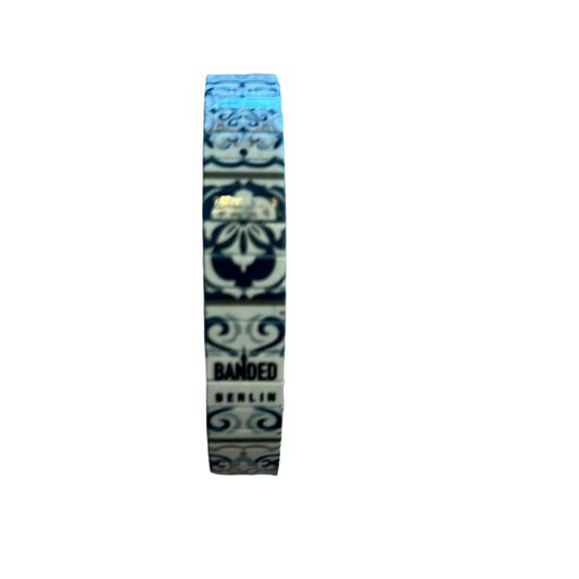 Armband , Grau, 10 mm, Banded
