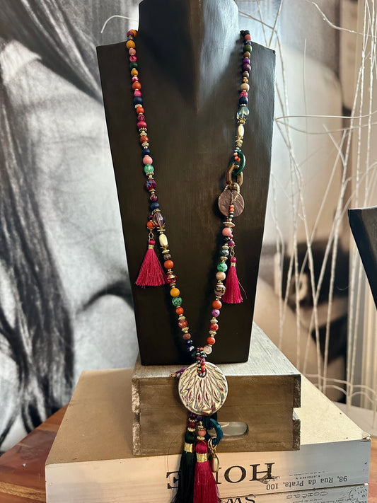 Kette Perlen / Boho