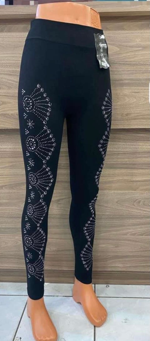 Leggings mit Nietenmuster