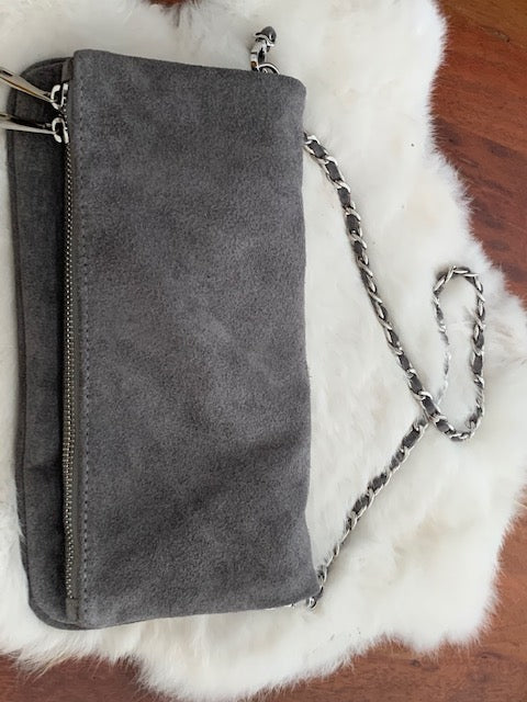 Tasche / ( wandelbar ) Wildleder