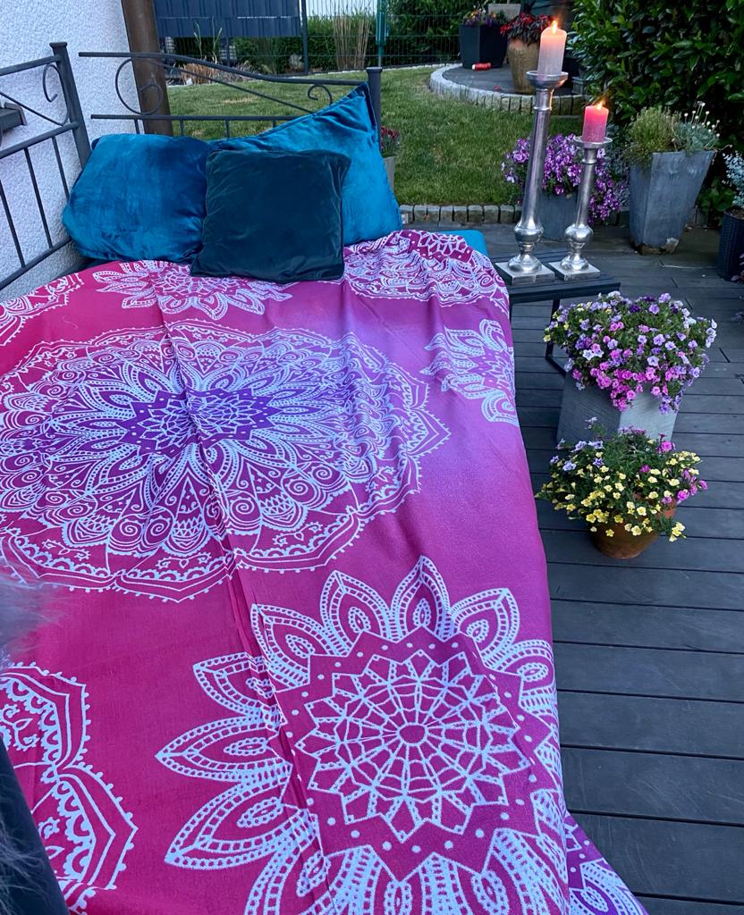 Strandtuch, groß Lila, Pink