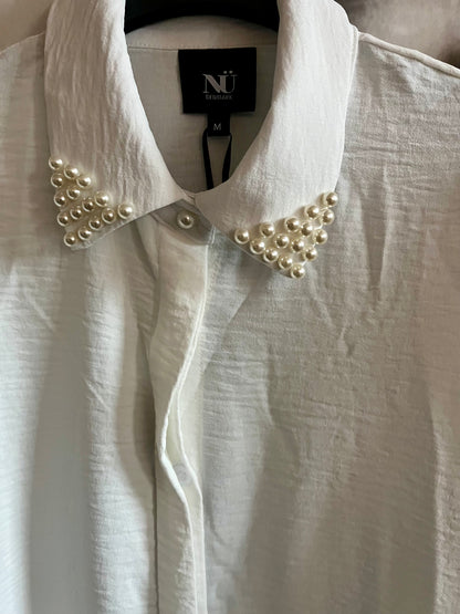 Bluse , Hemdbluse , Weiß