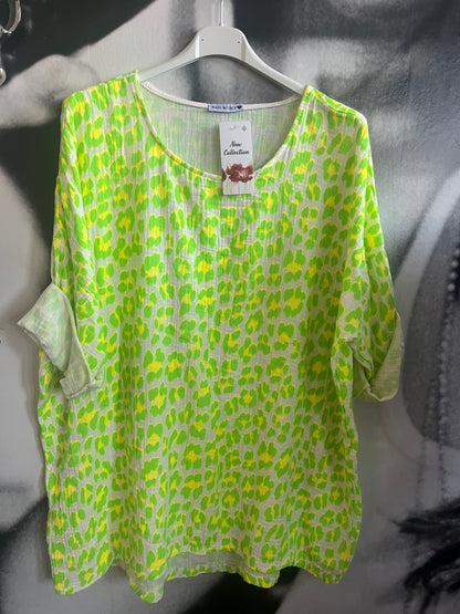 Shirt, Leo Neon,