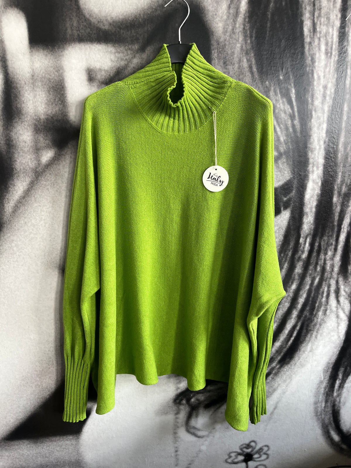 Strickpulli mit Stehbündchen,