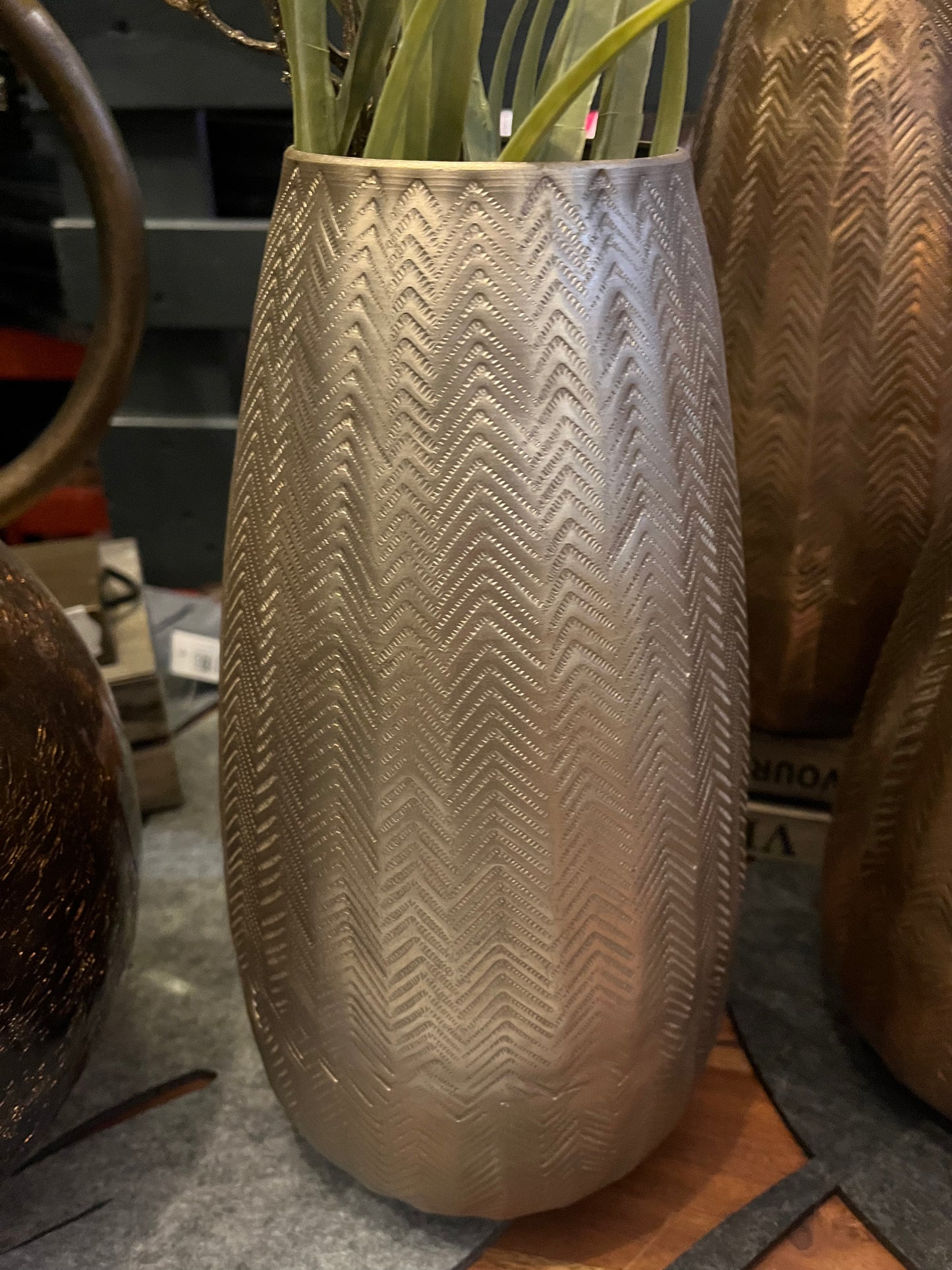 Vase , Dekovase Metall