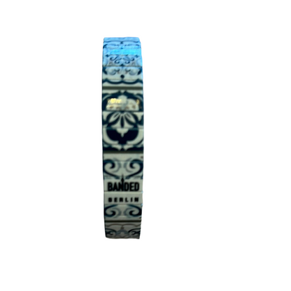 Armband , Grau, 10 mm, Banded