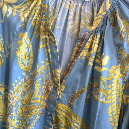 Bluse , Gold Blue , Emily van den Bergh