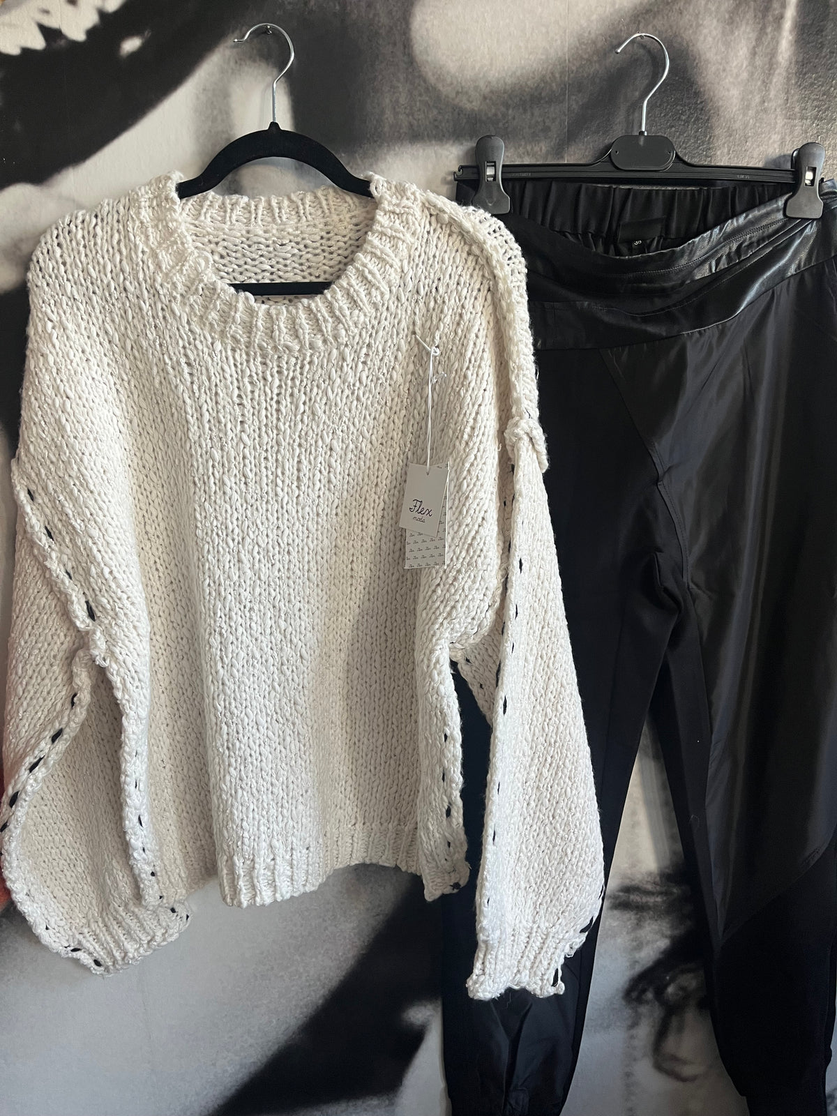 Pullover , Strickpulli,mit Sichtnaht