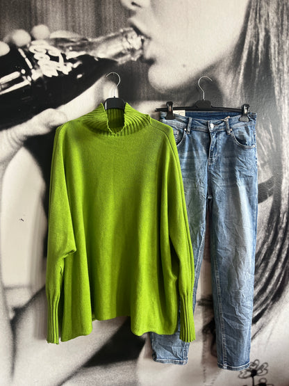 Strickpulli mit Stehbündchen,