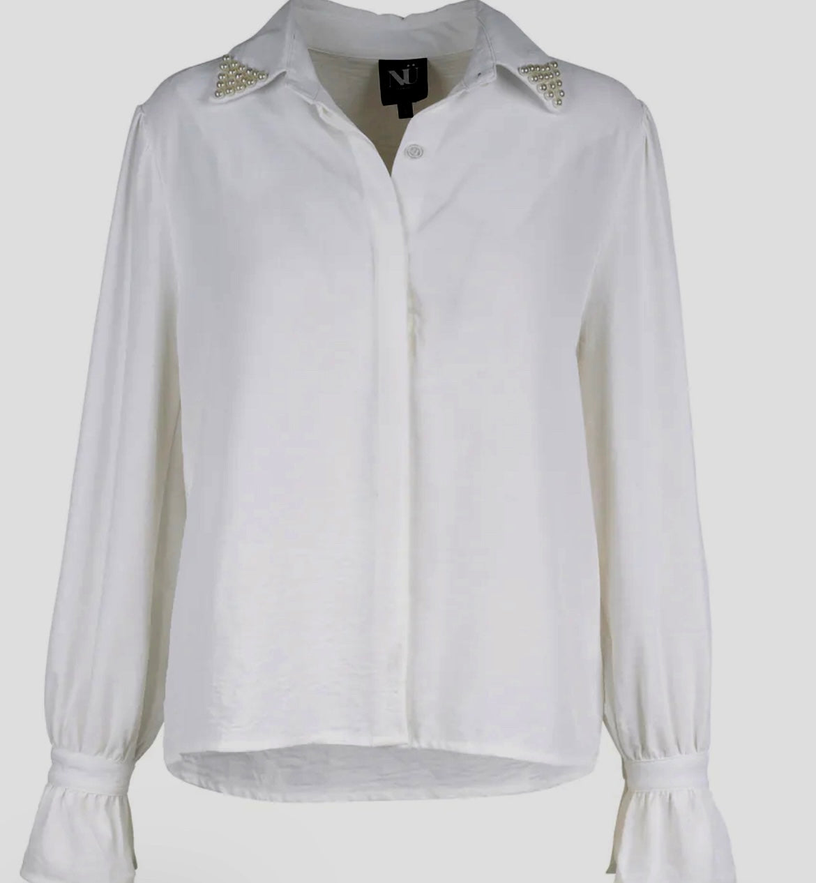 Bluse , Hemdbluse , Weiß
