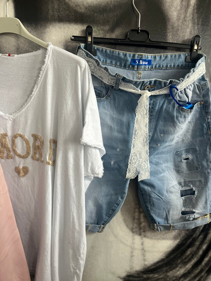 Shorts - Jeans , Sandy