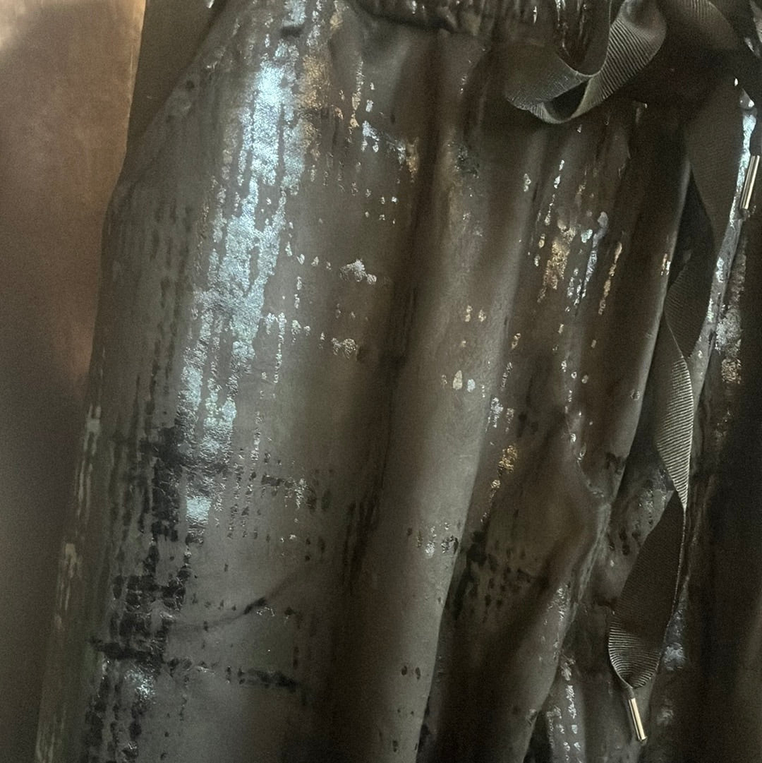 Hose , Schwarz mit Print