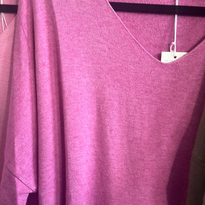 Shirt , Feinstrick,mit V Ausschnitt
