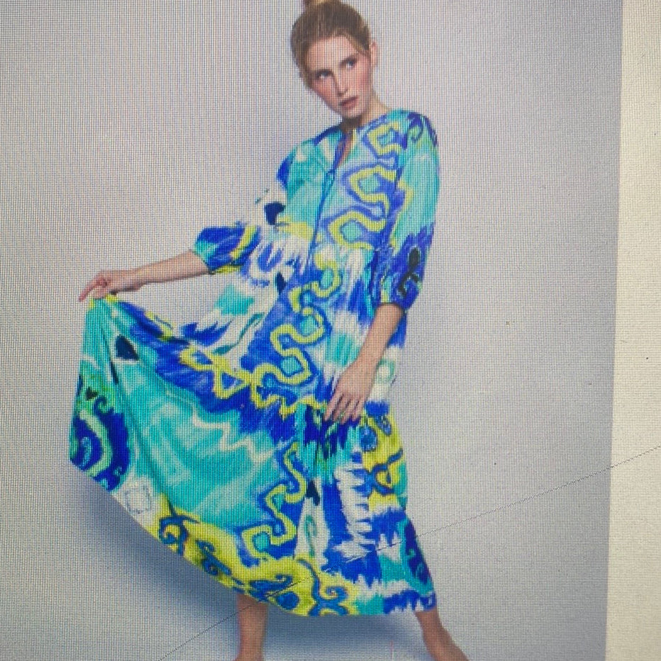 Kleid,Blue , Maxikleid, Emily van den Bergh