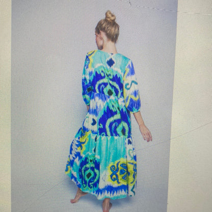 Kleid,Blue , Maxikleid, Emily van den Bergh