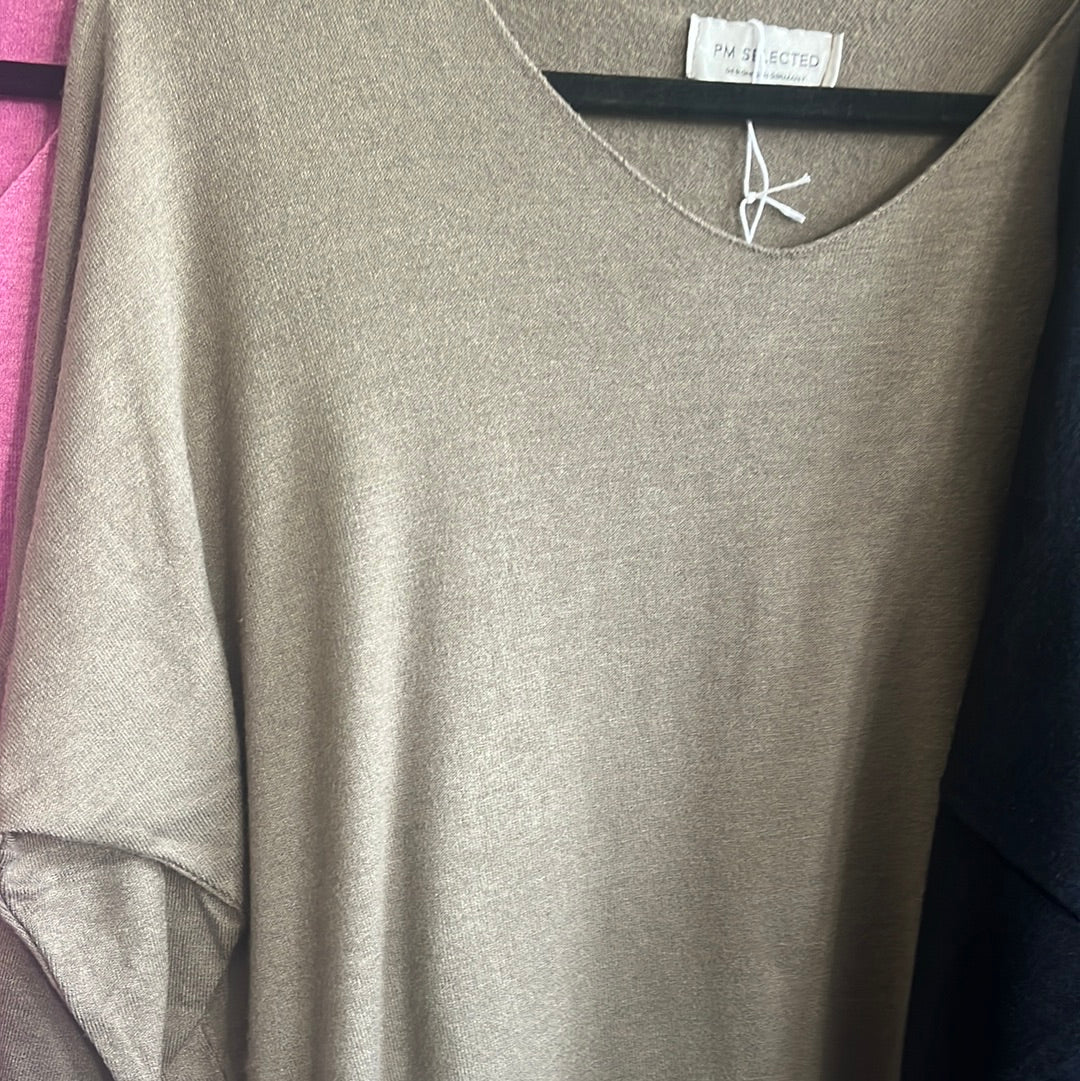 Shirt , Feinstrick,mit V Ausschnitt