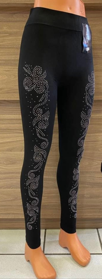 Leggings mit Nietenmuster