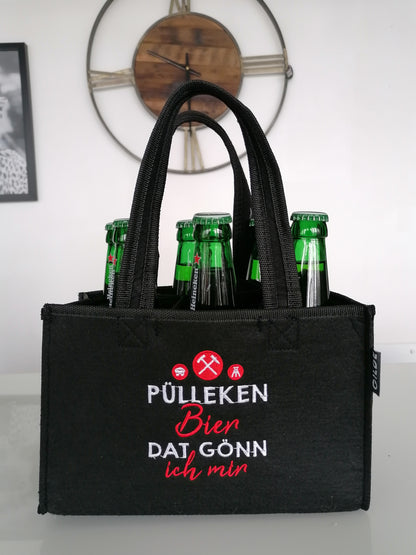 Tasche für Sixpack Bier/ Piccolo