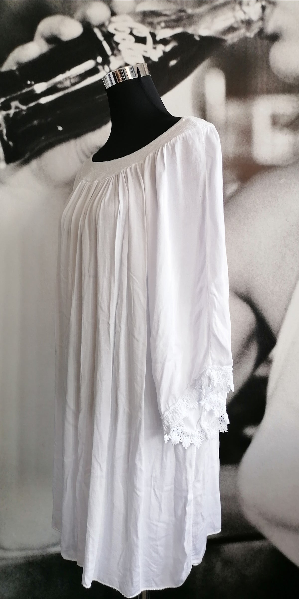 Tunika /Shirt mit Glitzer und Spitze