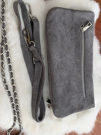 Tasche /  ( wandelbar ) Wildleder