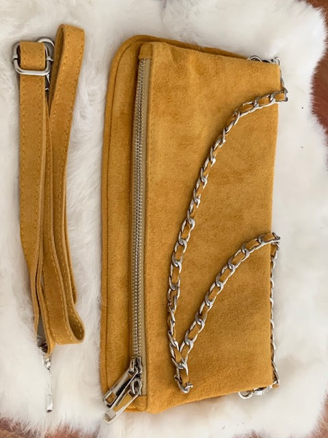 Tasche /  ( wandelbar ) Wildleder