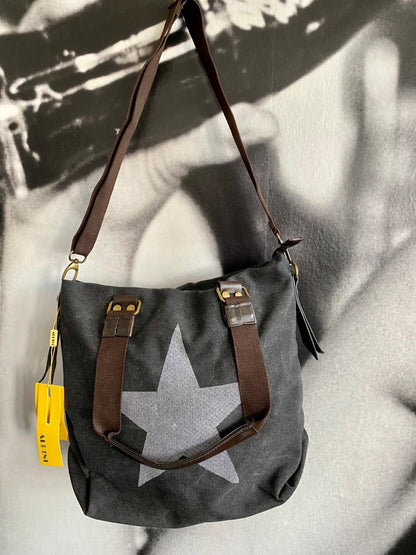 Tasche , Canvas mit Stern