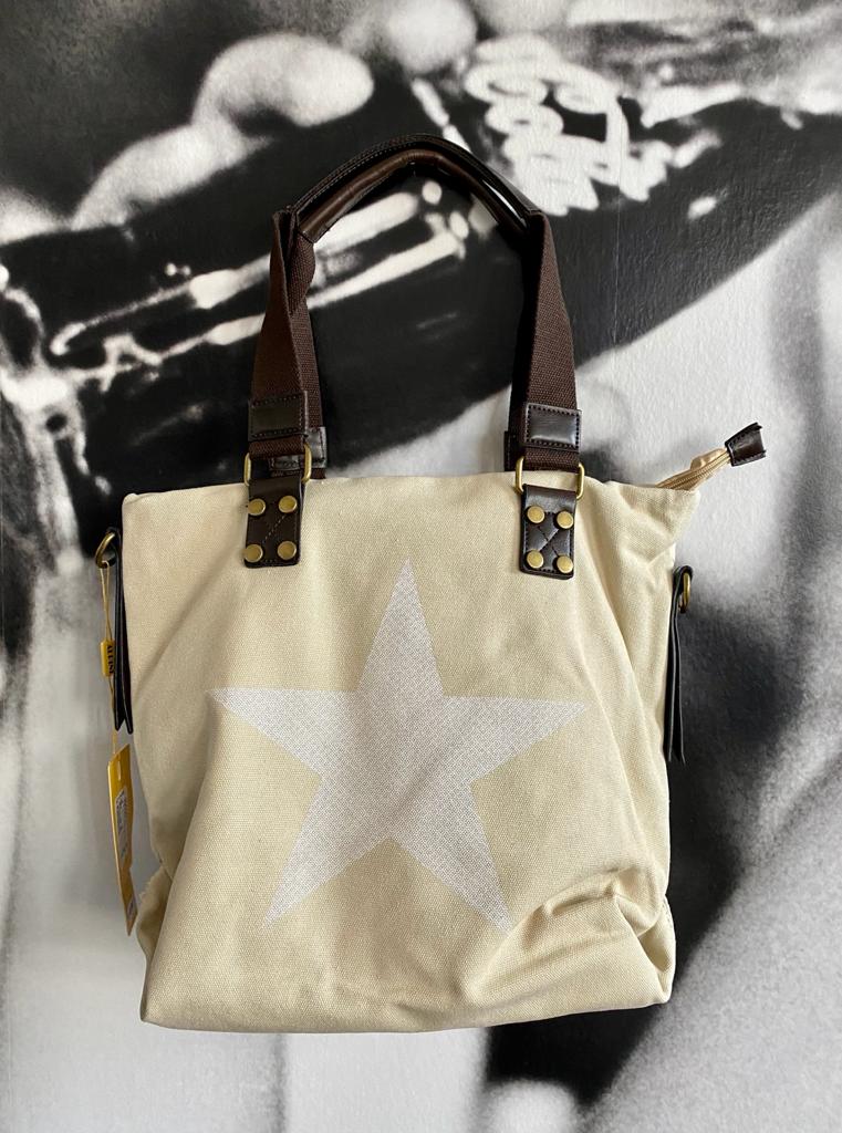 Tasche , Canvas mit Stern
