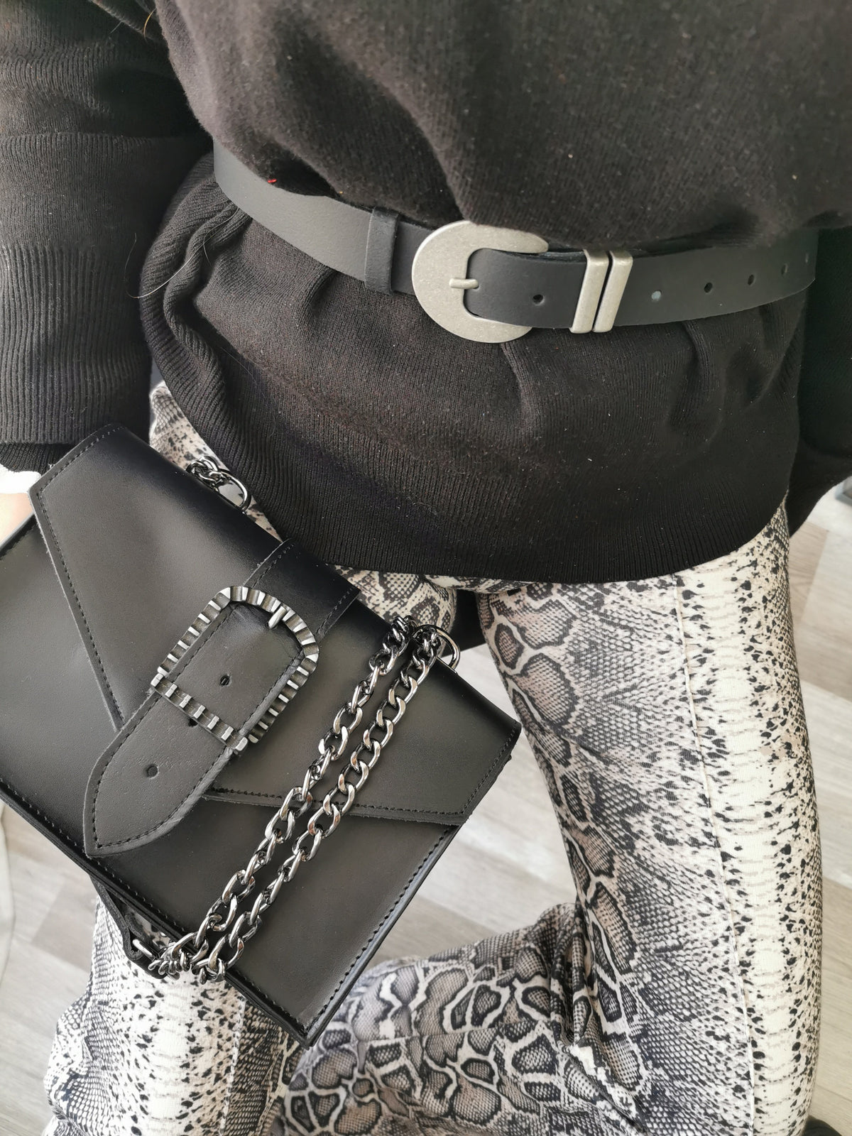 Tasche Kira, Handtasche Glattleder