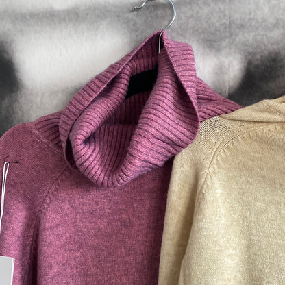 Strickpulli , Rollkragen, Viskosemix