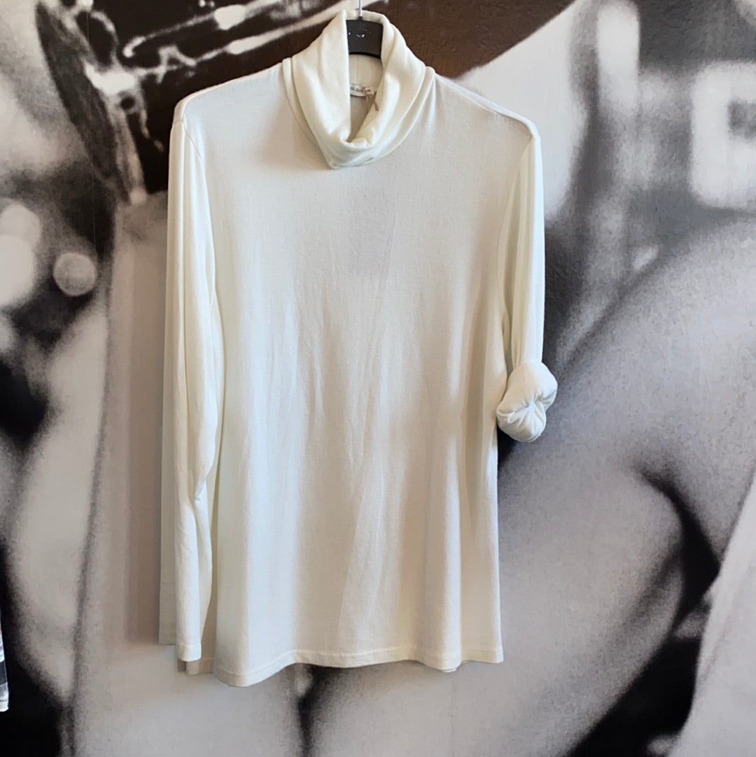 Rollkragen Pulli, Feinstrick