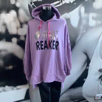 Shirt, Hoodie mit Kapuze, „Heart Breaker“