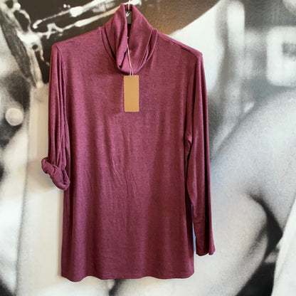 Rollkragen Pulli, Feinstrick