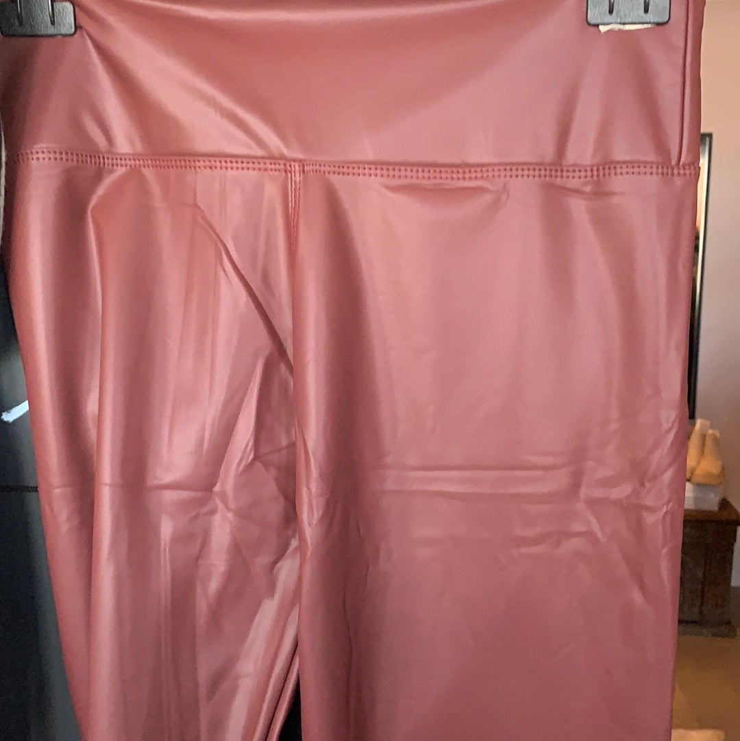 Leggings ( Fakeleder ) farbig