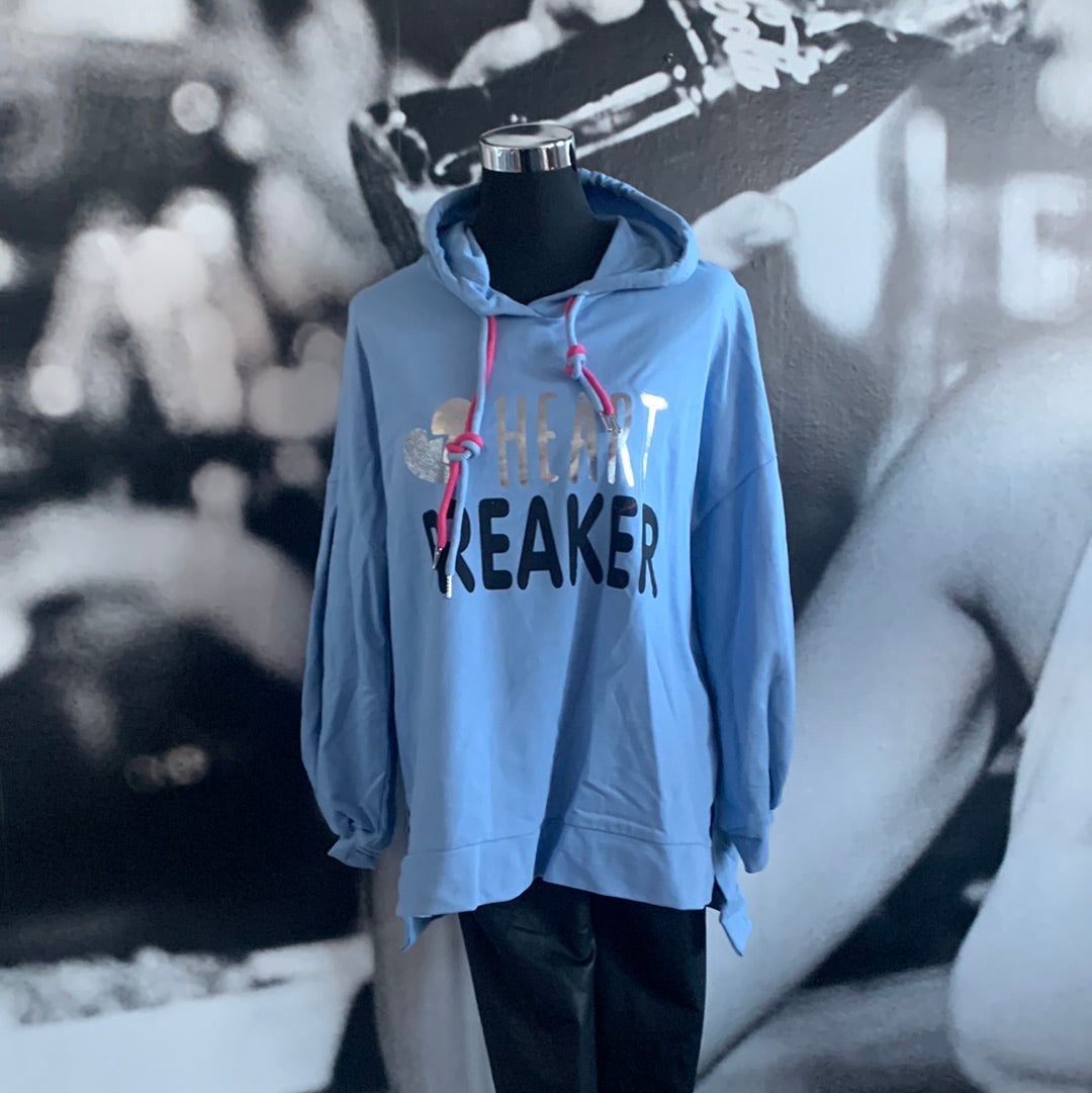 Shirt, Hoodie mit Kapuze, „Heart Breaker“
