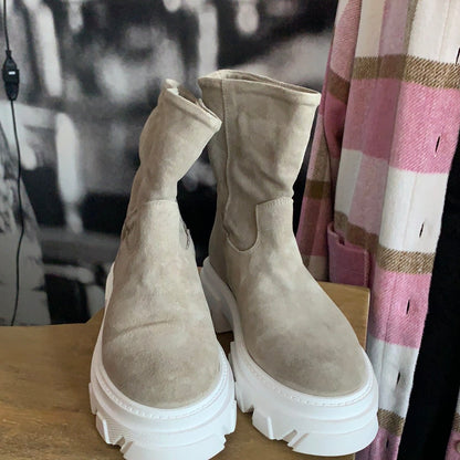 Stiefel , Stiefelette, Wildleder