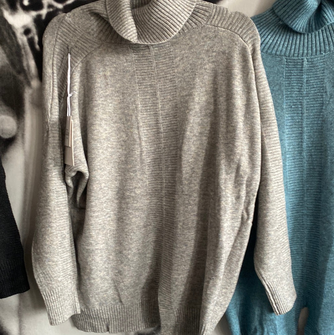 Strickpulli , Rollkragen, Viskosemix