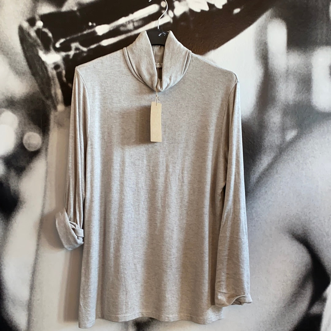 Rollkragen Pulli, Feinstrick