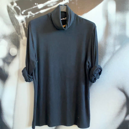 Rollkragen Pulli, Feinstrick