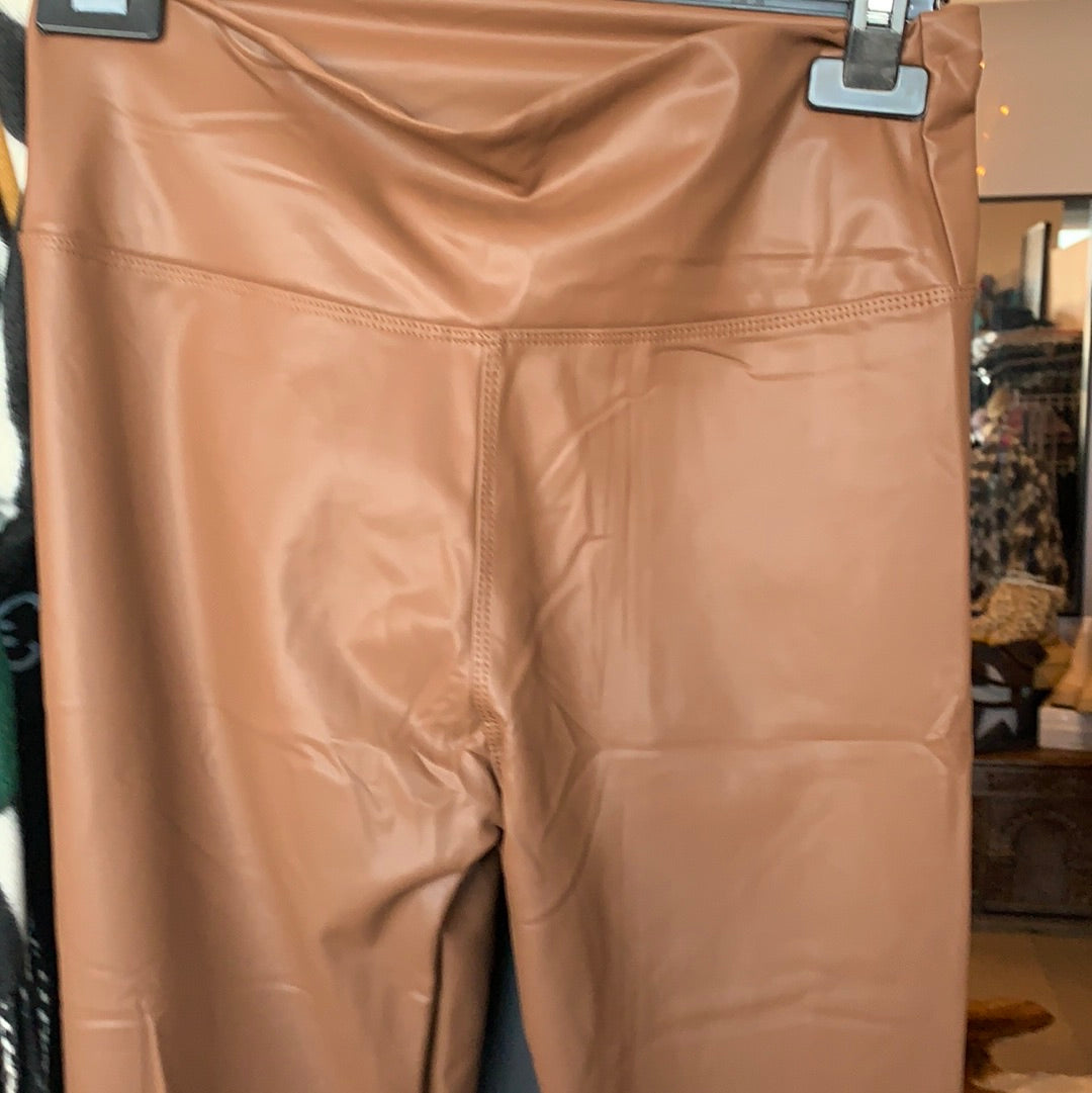 Leggings ( Fakeleder ) farbig